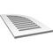 Ekena Millwork Quarter Round Top Right Surface Mount PVC Gable Vent w/ 3-1/2"W x 1"P Standard Frame, 18"W x 34"H GVPQR18X3401SF - alternate 2